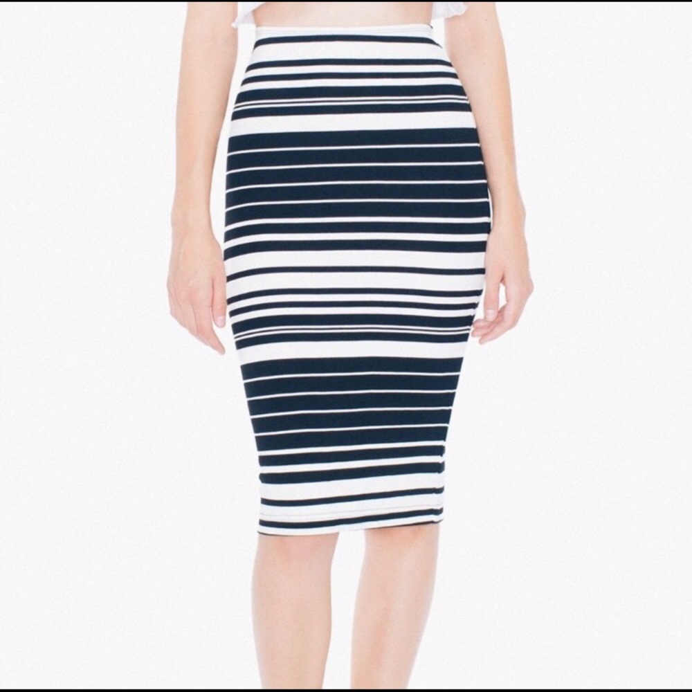 American Apparel Pencil Midi Skirt
